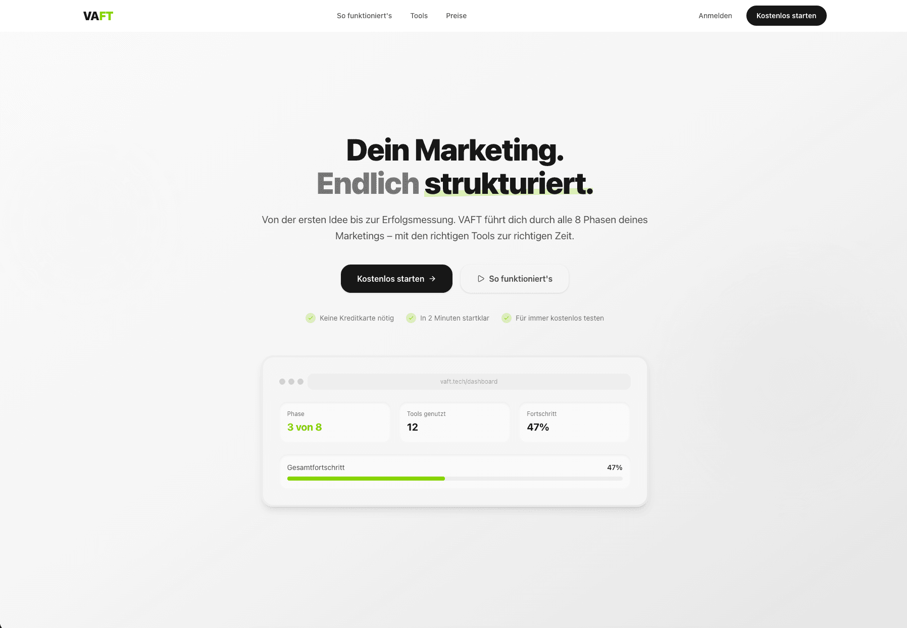 Vaft — Marketing Process App